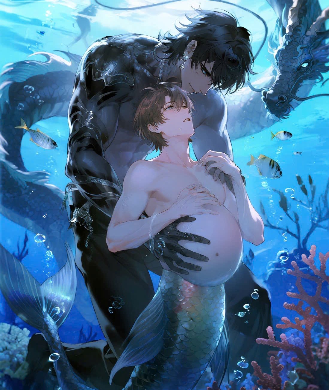 LẠC VÀO LÃNH ĐỊA CỦA GIAO NHÂN, NHÂN NGƯ ÔM BỤNG BẦU TRỐN ĐI